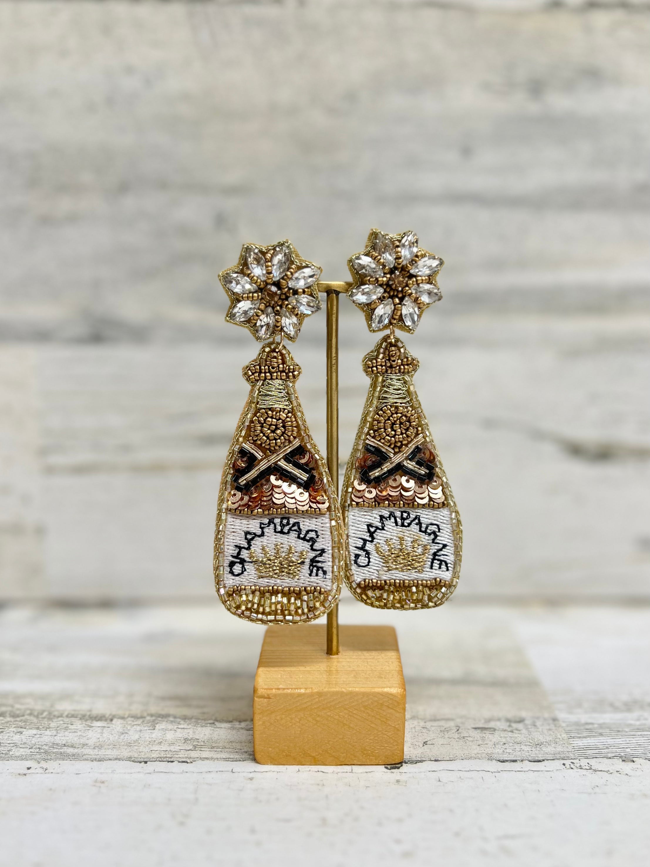 DOWNTOWN CHAMPAGNE EARRINGS