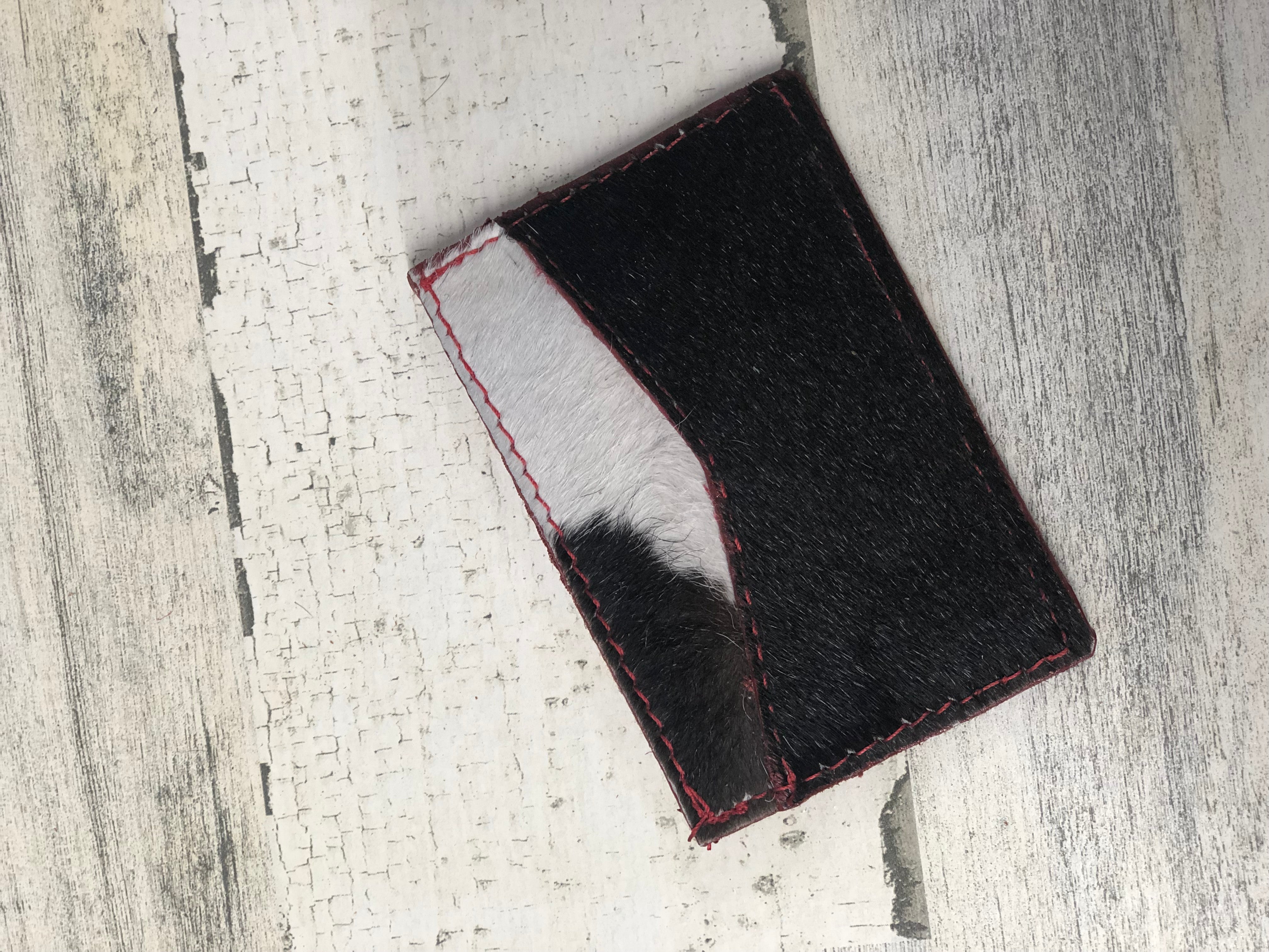 CHARLIE LEATHER COWHIDE CARD HOLDER