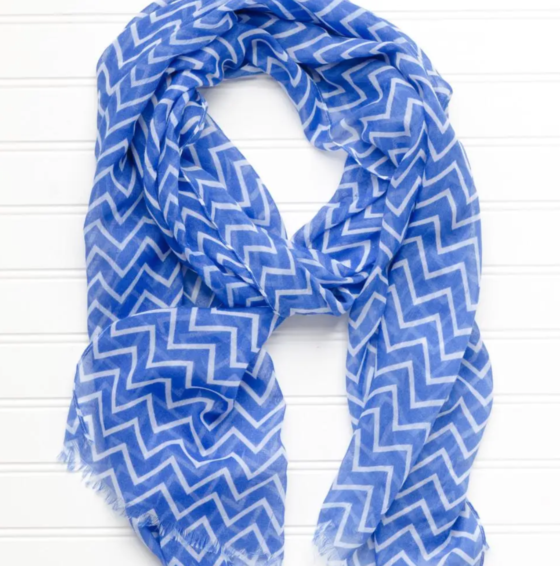 TICKLED PINK DOUBLE STRIPE CHEVRON SCARF