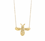 WORLDFINDS HAMMERED BEE NECKLACE